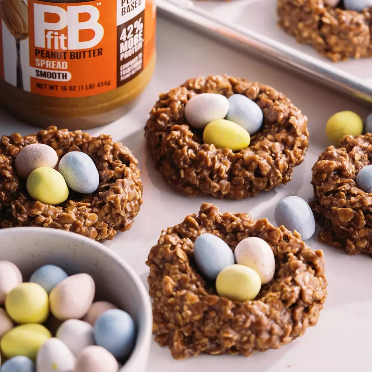 Chocolate PB No-Bake Nests