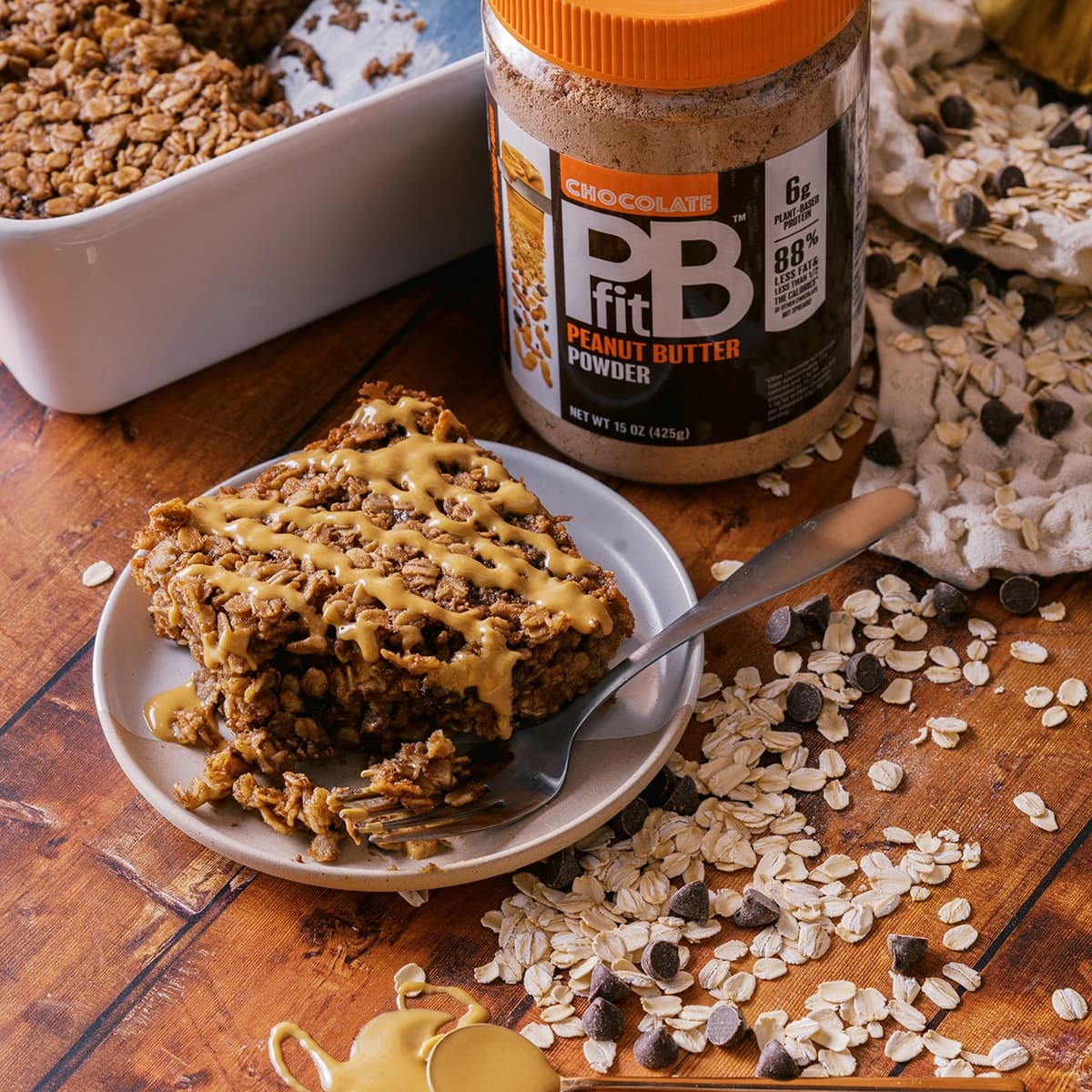 Chocolate PB Protein Baked Oats