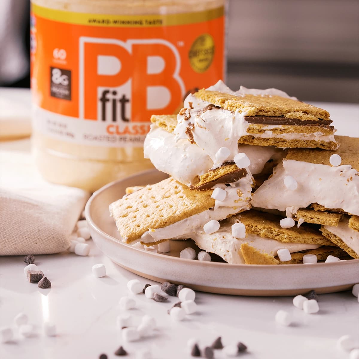 Frozen Peanut Butter Protein S'mores