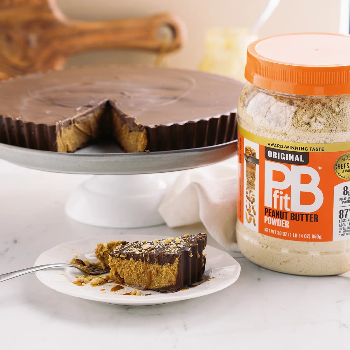 Giant Peanut Butter Cup Pie