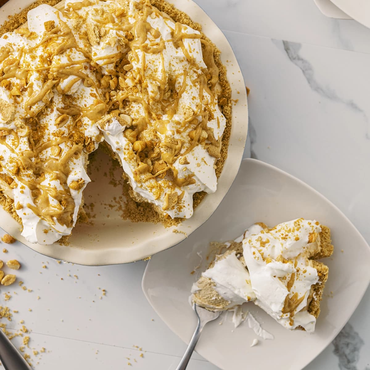 No Bake Peanut Butter Pies
