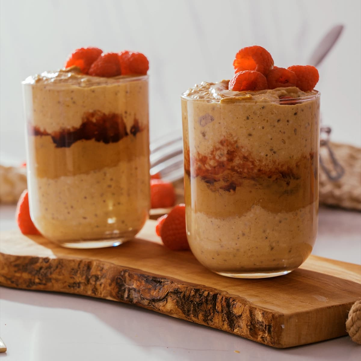 PB & Jelly Overnight Oats