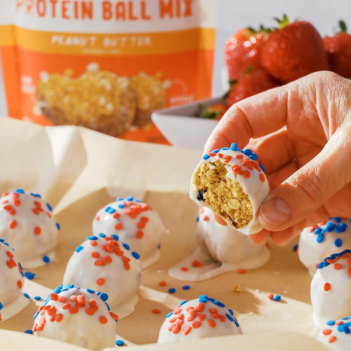 PBfit Patriotic Protein Balls