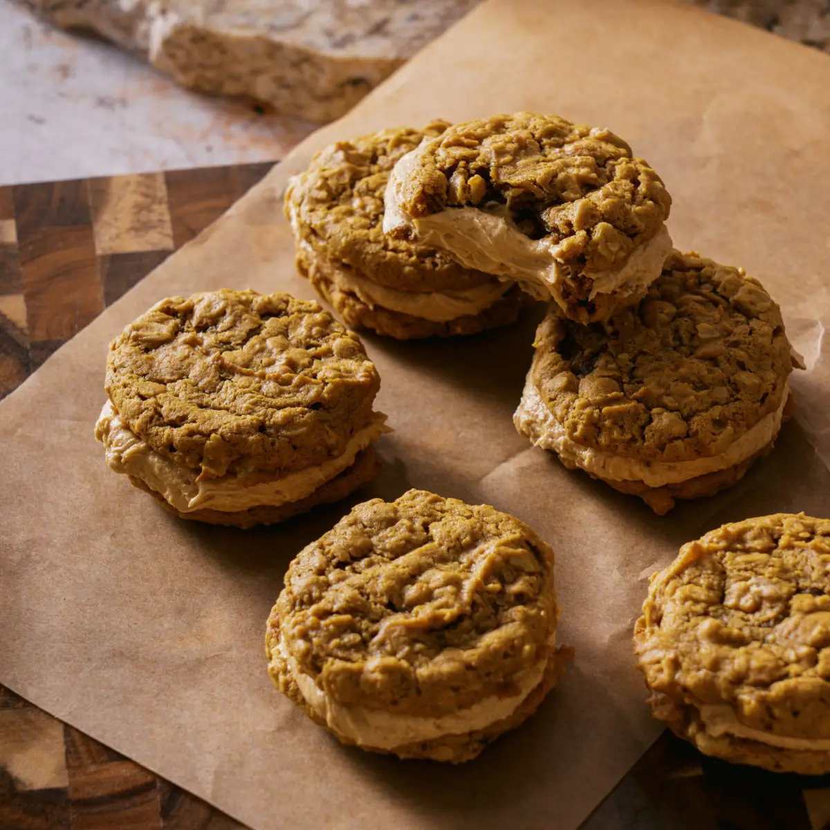 Pumpkin Oatmeal Whoopie Pies