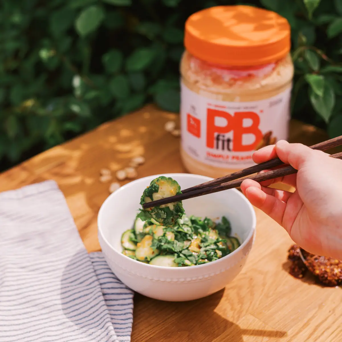 Spicy Peanut Cucumber Salad
