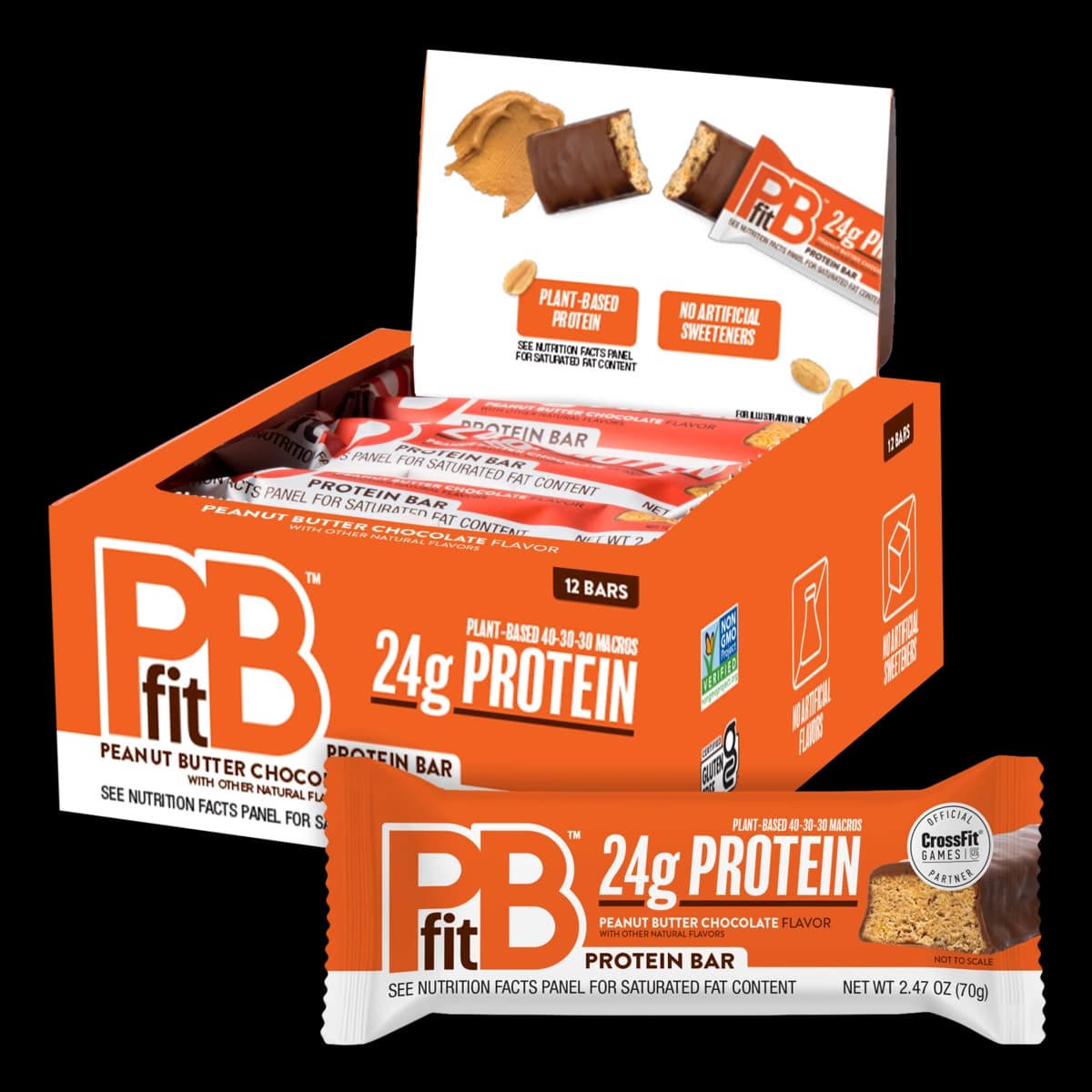 PBfit Peanut Butter Chocolate Protein Bar Product Image