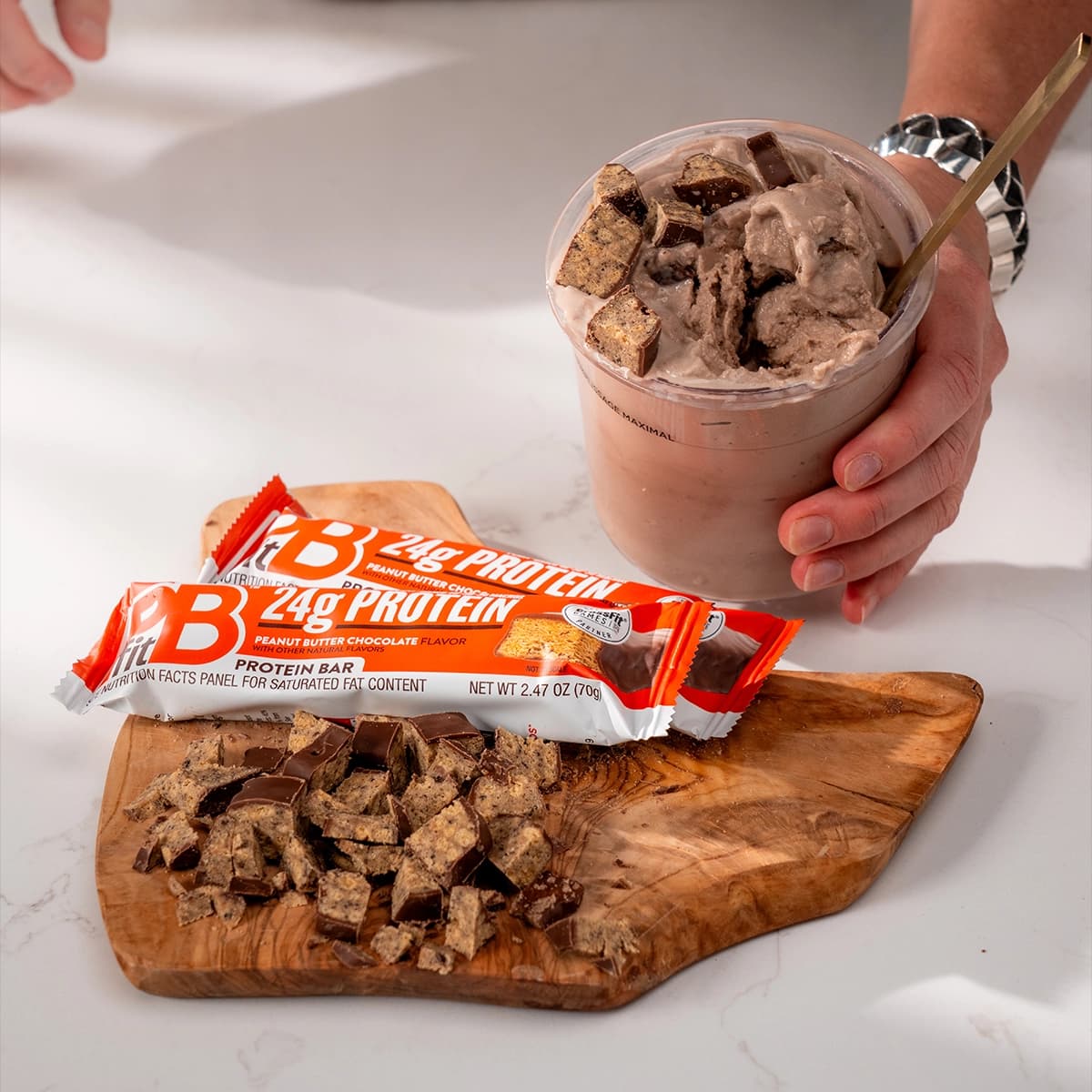 Ninja Creami Peanut Butter Chocolate Protein Ice Cream