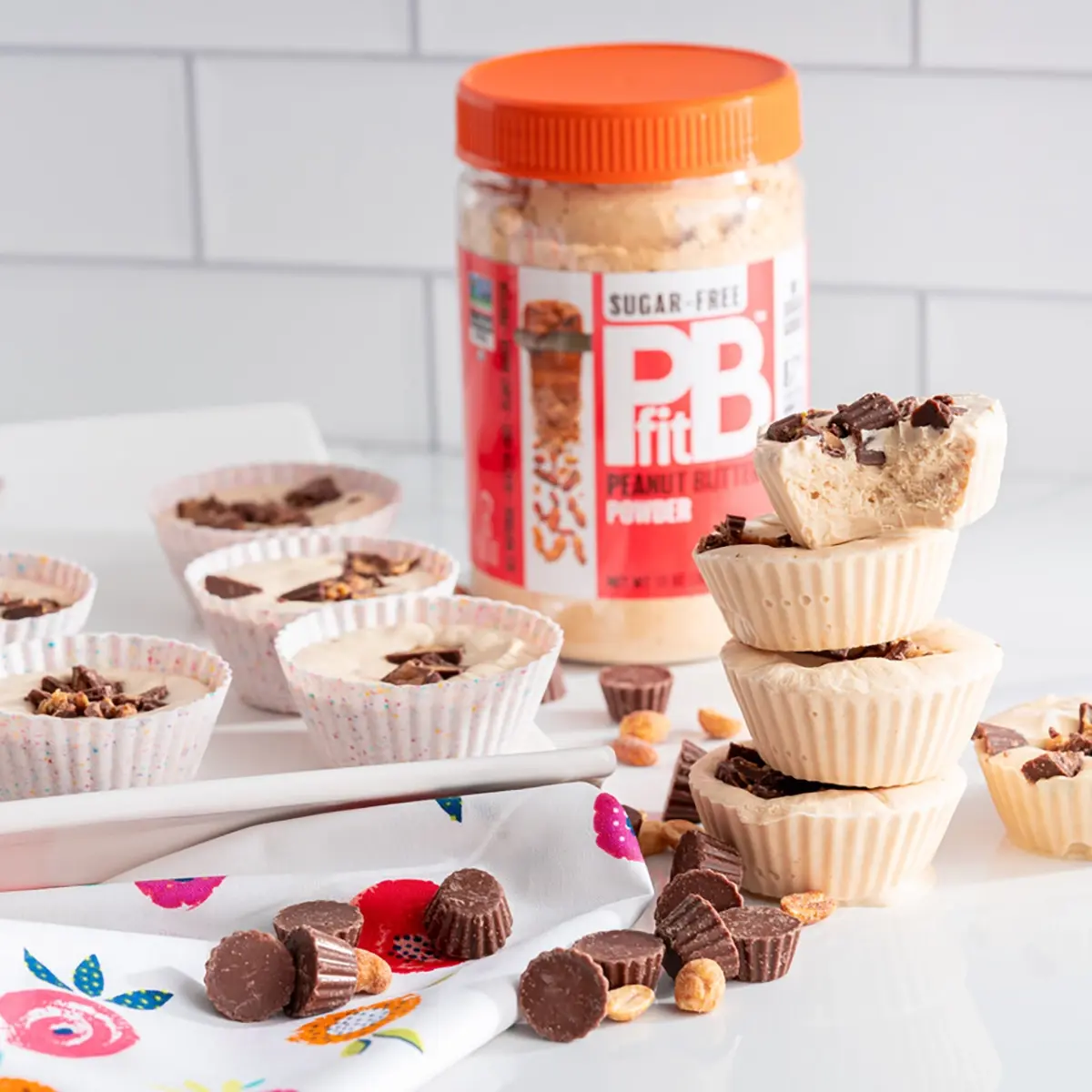 Peanut Butter Frozen Yogurt Cups