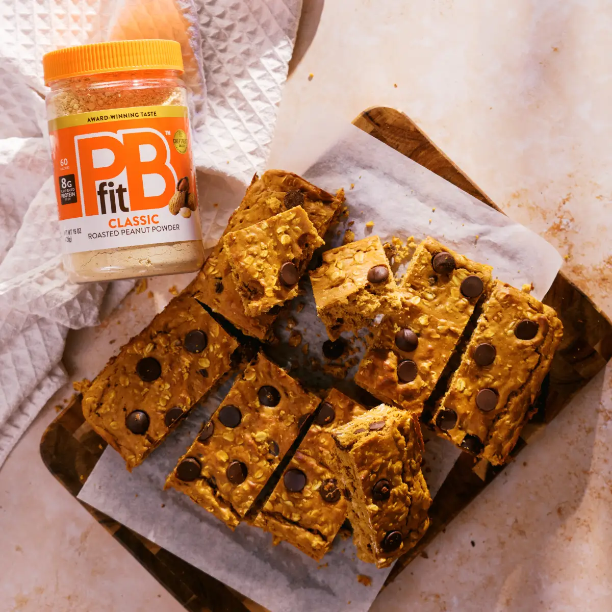 Protein Peanut Butter Pumpkin Bars