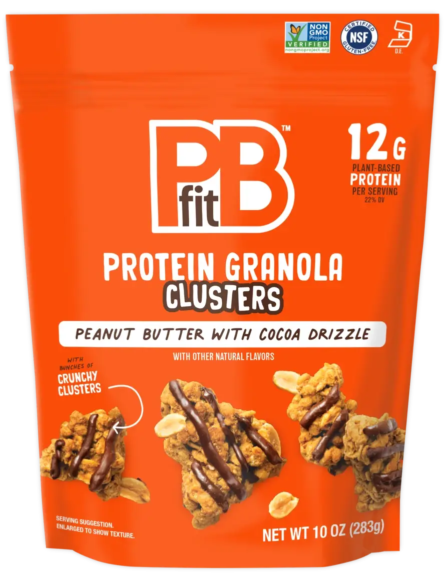 PBfit Cocoa Drizzle Protein Granola Clusters Product Image